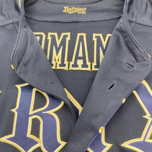 オリックス・バファローズ NPB レプリカユニフォーム 山本由伸 メンズ SIZE M ネイビー 背番号18 2023 ハイクオリティユニフォーム（ビジター）⑨