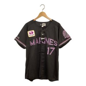 千葉ロッテマリーンズ (チバロッテマリーンズ) NPBレプリカユニフォーム佐々木朗希 メンズ SIZE M ブラック 背番号17 2022 ブラックサマー MIZUNO