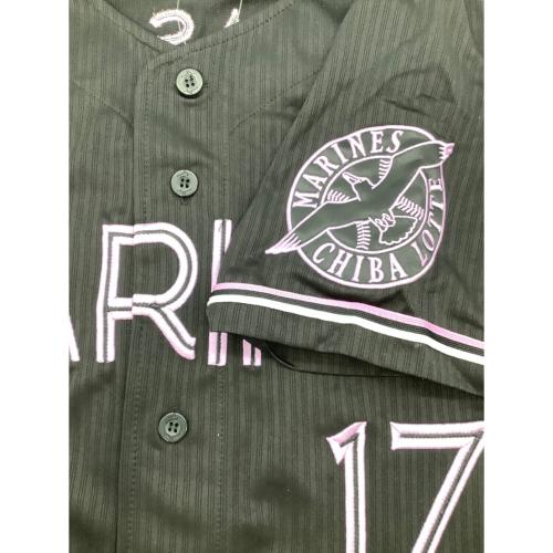 千葉ロッテマリーンズ (チバロッテマリーンズ) NPBレプリカユニフォーム佐々木朗希 メンズ SIZE M ブラック 背番号17 2022 ブラックサマー MIZUNO