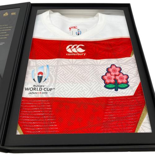 Canterbury (カンタベリー) オーセンティックジャージ メンズ SIZE L ホワイト×レッド ラグビーＷ杯2019記念 1000着限定