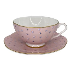 Wedgwood (ウェッジウッド) カップ&ソーサー ピンク ポルカドット