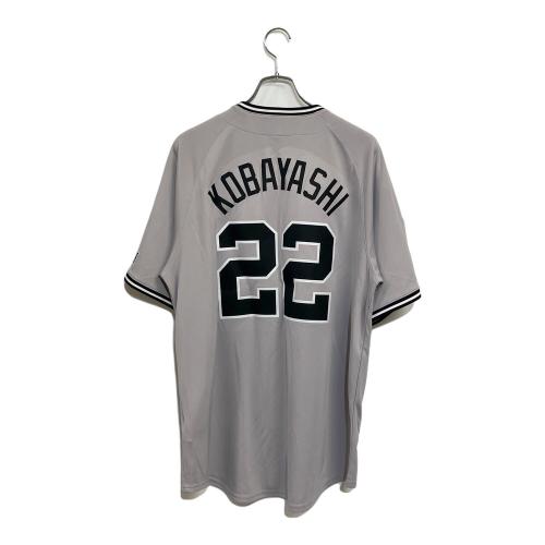 読売ジャイアンツ (ヨミウリジャイアンツ) NPB レプリカユニフォーム 小林誠司 背番号22【2024 ビジター セ・リーグ チャンピオン・エンブレム レプリカ ユニホーム】 メンズ SIZE LL (US L) グレー