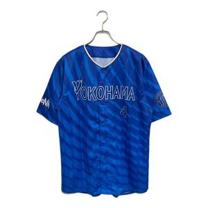 横浜DeNAベイスターズ (ヨコハマディーエヌエーベイスターズ) NPB レプリカユニフォーム 度会隆輝 背番号4 2024 ビジター メンズ SIZE Free ブルー