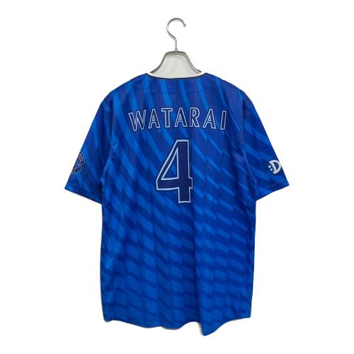 横浜DeNAベイスターズ (ヨコハマディーエヌエーベイスターズ) NPB レプリカユニフォーム 度会隆輝 背番号4 2024 ビジター メンズ SIZE Free ブルー