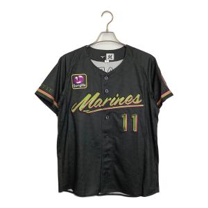 千葉ロッテマリーンズ (チバロッテマリーンズ) NPB レプリカユニフォーム 澤村拓一 メンズ SIZE M ブラック BLACK SUMMER 2024 背番号11 12JRMM87