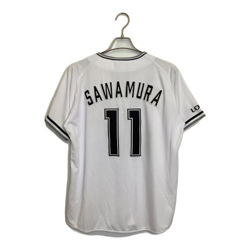 千葉ロッテマリーンズ (チバロッテマリーンズ) NPB レプリカユニフォーム 澤村拓一 メンズ SIZE M ホワイト 2024 ファーム 背番号11 12JRMM80 MIZUNO