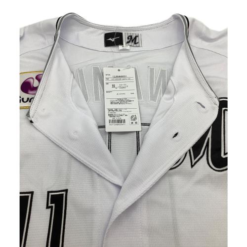千葉ロッテマリーンズ (チバロッテマリーンズ) NPB レプリカユニフォーム 澤村拓一 メンズ SIZE M ホワイト 2024 ファーム 背番号11 12JRMM80 MIZUNO