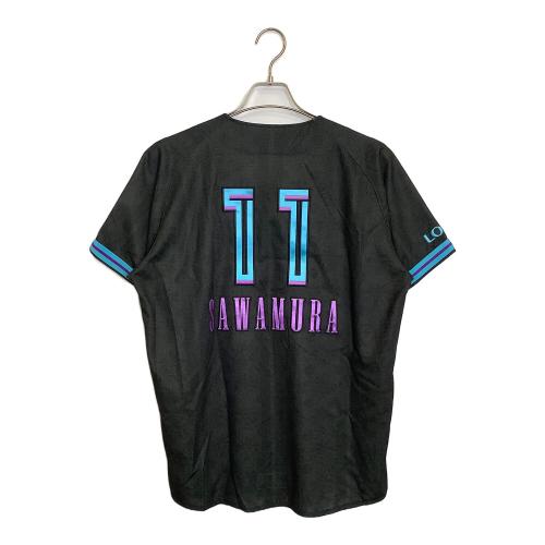 千葉ロッテマリーンズ (チバロッテマリーンズ) NPB レプリカユニフォーム 澤村拓一 メンズ SIZE M ブラック 2025 BLACK SUMMER 背番号11 12JRMM93 MIZUNO