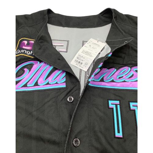 千葉ロッテマリーンズ (チバロッテマリーンズ) NPB レプリカユニフォーム 澤村拓一 メンズ SIZE M ブラック 2025 BLACK SUMMER 背番号11 12JRMM93 MIZUNO