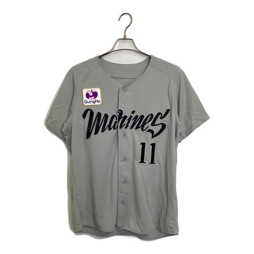 千葉ロッテマリーンズ (チバロッテマリーンズ) NPB レプリカユニフォーム 澤村拓一 メンズ SIZE M グレー 2025 NCE 背番号11 12JRMM90 MIZUNO