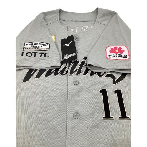 千葉ロッテマリーンズ (チバロッテマリーンズ) NPB レプリカユニフォーム 澤村拓一 メンズ SIZE M グレー 2025 NCE 背番号11 12JRMM90 MIZUNO