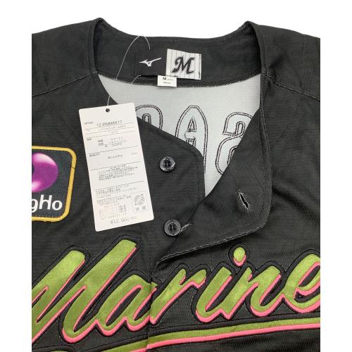 千葉ロッテマリーンズ (チバロッテマリーンズ) NPBレプリカユニフォーム佐々木朗希 メンズ SIZE M ブラック BLACK SUMMER 2024 背番号17 12JRMM64 MIZUNO