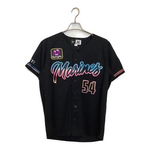 千葉ロッテマリーンズ (チバロッテマリーンズ) NPB レプリカユニフォーム 澤村拓一 メンズ SIZE M ブラック BLACK SUMMER 2023 背番号54 12JRMM72 MIZUNO