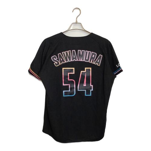 千葉ロッテマリーンズ (チバロッテマリーンズ) NPB レプリカユニフォーム 澤村拓一 メンズ SIZE M ブラック BLACK SUMMER 2023 背番号54 12JRMM72 MIZUNO