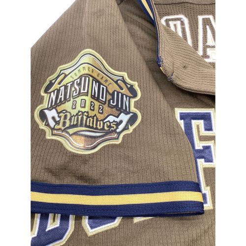 オリックス・バファローズ NPB レプリカユニフォーム 山岡泰輔 メンズ SIZE M オリーブ Bs夏の陣2022 背番号19 DBFR-2203 DESCENTE