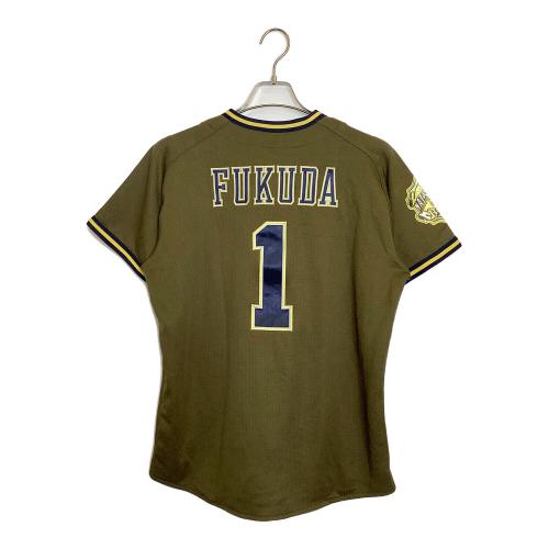 オリックス・バファローズ NPB レプリカユニフォーム 福田周平 メンズ SIZE M オリーブ Bs夏の陣2022 背番号1 DBFR-2203 DESCENTE