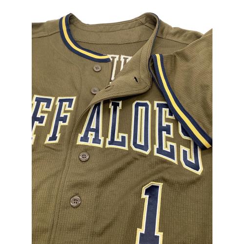 オリックス・バファローズ NPB レプリカユニフォーム 福田周平 メンズ SIZE M オリーブ Bs夏の陣2022 背番号1 DBFR-2203 DESCENTE