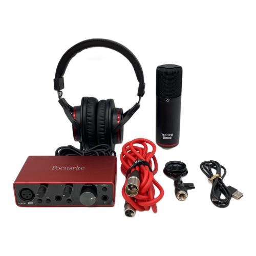 Focusrite (フォーカスライト) オーディオインターフェースセット Scarlett Solo Studio 3rd Gen 2022年製
