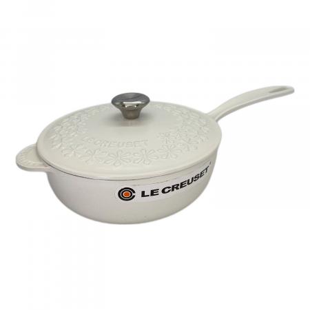 LE CREUSET (ルクルーゼ) 片手鍋 21cm ソーシエフラワーリーフ