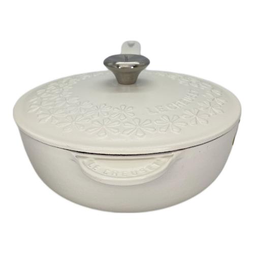 LE CREUSET (ルクルーゼ) 片手鍋 21cm ソーシエフラワーリーフ