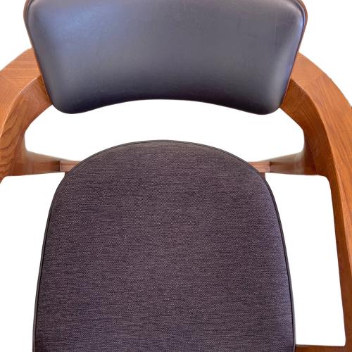 ACME Furniture (アクメファニチャー) アームチェアー ブラック×ブラウン WARNER