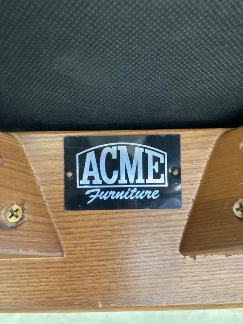 ACME Furniture (アクメファニチャー) アームチェアー ブラック×ブラウン WARNER