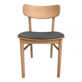 無印良品 (ムジルシリョウヒン) ラウンドチェア 335 ナチュラル×ブラック