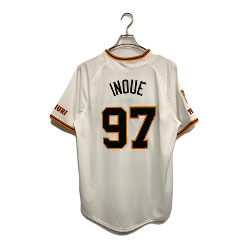 読売ジャイアンツ (ヨミウリジャイアンツ) NPB レプリカユニフォーム 井上温大 メンズ SIZE LL (US L) ホワイト 背番号97【2024 セ・リーグ チャンピオン・エンブレム レプリカ ユニホーム】 NIKE