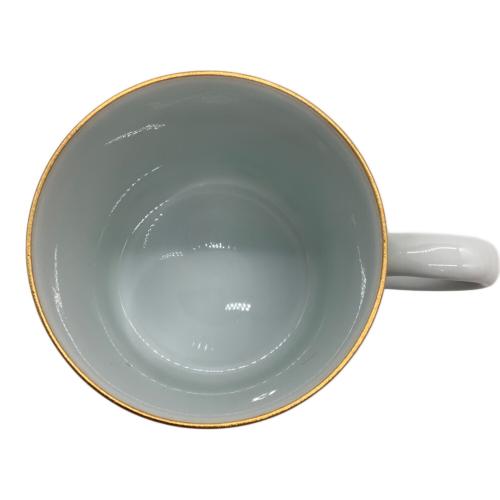 源右衛門窯 (ゲンエモンガマ) カップ&ソーサー 赤絵ミナイ手草花紋