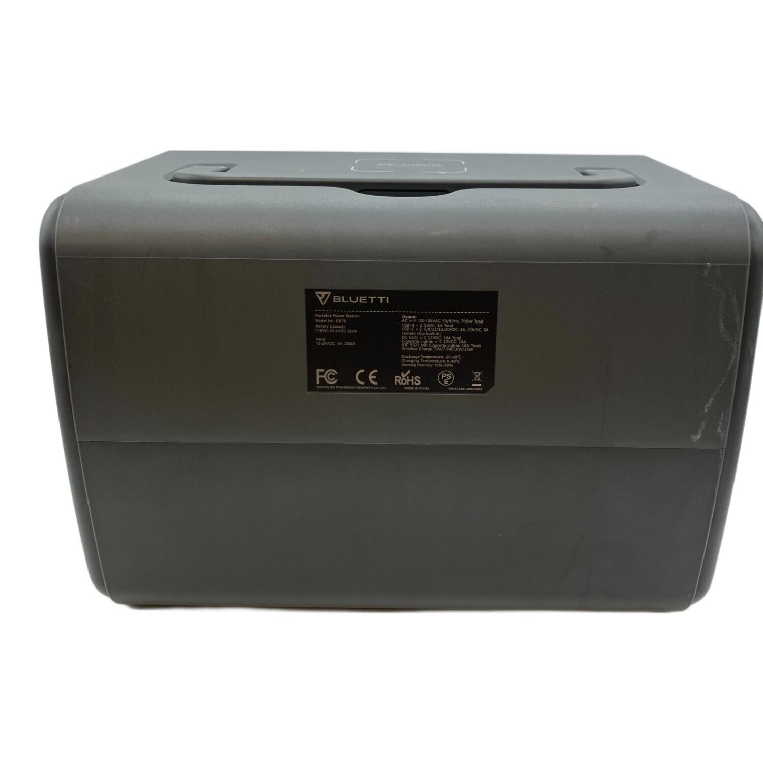 BLUETTI (ブルーティ) ポータブル電源 キズ・使用感有 EB70