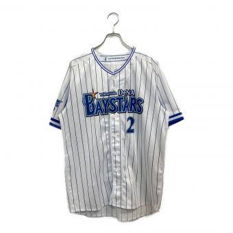 横浜DeNAベイスターズ (ヨコハマディーエヌエーベイスターズ) NPB レプリカユニフォーム 牧 秀悟 背番号2 2015 ホーム メンズ SIZE O (L) ホワイト×ブルー