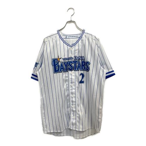 横浜DeNAベイスターズ (ヨコハマディーエヌエーベイスターズ) NPB レプリカユニフォーム 牧 秀悟 背番号2 2015 ホーム メンズ SIZE O (L) ホワイト×ブルー