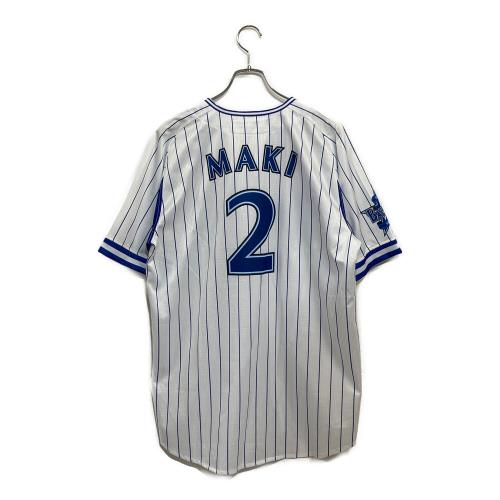 横浜DeNAベイスターズ (ヨコハマディーエヌエーベイスターズ) NPB レプリカユニフォーム 牧 秀悟 背番号2 2015 ホーム メンズ SIZE O (L) ホワイト×ブルー