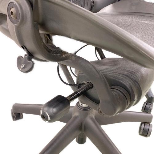 Herman Miller (ハーマンミラー) アーロンチェア ブラック 11 AE123AWB クラシック ランバーサポート グラファイトベース