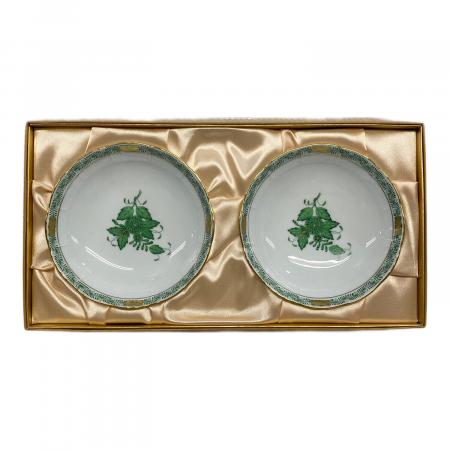 Herend (ヘレンド) デザート皿 アポニーグリーン 2Pセット｜トレファク