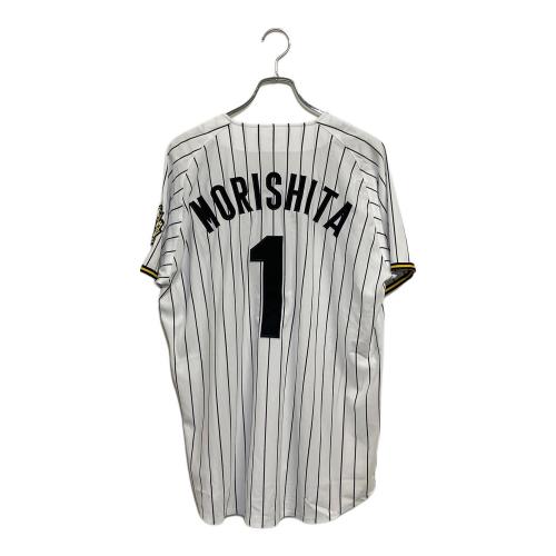 阪神タイガース (ハンシンタイガース) NPB 90th ユニフォーム  森下翔太 2025年 90周年記念 背番号1 メンズ SIZE L ホワイト×ブラック