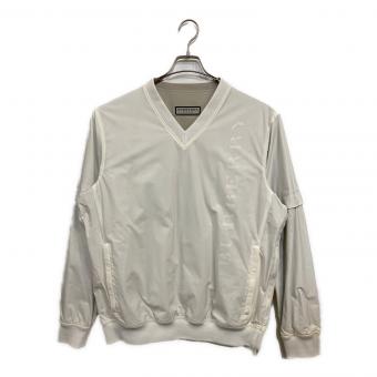 BURBERRY GOLF (バーバリーゴルフ) ゴルフウェア (ジャケット) 【リバーシブル ウォームジャケット】E5F53-225 @B* メンズ SIZE 4 (L) ホワイト×ベージュ