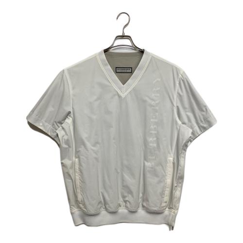 BURBERRY GOLF (バーバリーゴルフ) ゴルフウェア (ジャケット) 【リバーシブル ウォームジャケット】E5F53-225 @B* メンズ SIZE 4 (L) ホワイト×ベージュ
