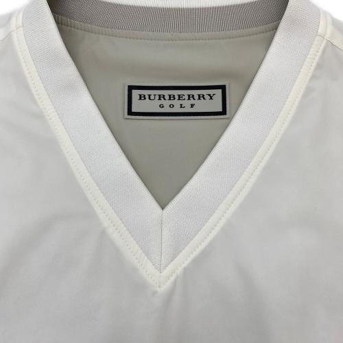 BURBERRY GOLF (バーバリーゴルフ) ゴルフウェア (ジャケット) 【リバーシブル ウォームジャケット】E5F53-225 @B* メンズ SIZE 4 (L) ホワイト×ベージュ