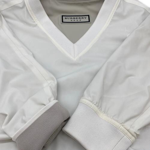 BURBERRY GOLF (バーバリーゴルフ) ゴルフウェア (ジャケット) 【リバーシブル ウォームジャケット】E5F53-225 @B* メンズ SIZE 4 (L) ホワイト×ベージュ