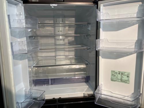 MITSUBISHI (ミツビシ) 6ドア冷蔵庫 MR-WX60F-BR 2020年製 庫内キズ有 パッキン破れ有 600L