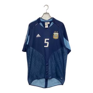 アルゼンチン代表  サッカー レプリカユニフォーム 2004-2005年モデル 背番号5 メンズ SIZE L ブルー