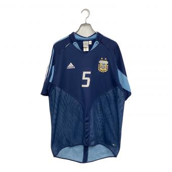 アルゼンチン代表  サッカー レプリカユニフォーム 2004-2005年モデル 背番号5 メンズ SIZE L ブルー
