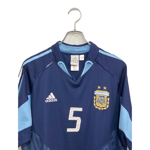 アルゼンチン代表  サッカー レプリカユニフォーム 2004-2005年モデル 背番号5 メンズ SIZE L ブルー