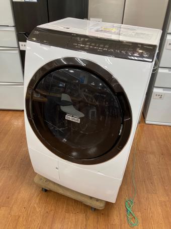 HITACHI (ヒタチ) ドラム式洗濯乾燥機 BD-SX110FL 2020年製 正面破損有