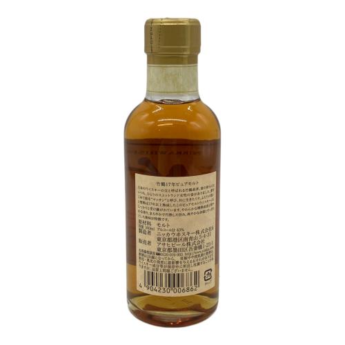 ニッカ 竹鶴 ジャパニーズウィスキー 17 180ml