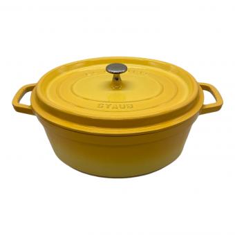 LE CREUSET (ルクルーゼ) 両手鍋 SIZE 31 イエロー