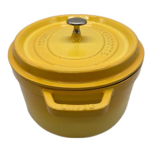 LE CREUSET (ルクルーゼ) 両手鍋 SIZE 31 イエロー