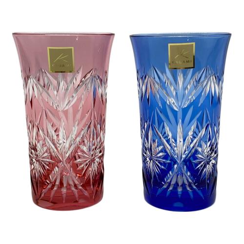 KAGAMI CRYSTAL 切子ペアグラス 江戸切子