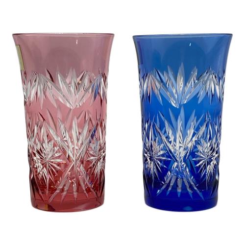 KAGAMI CRYSTAL 切子ペアグラス 江戸切子